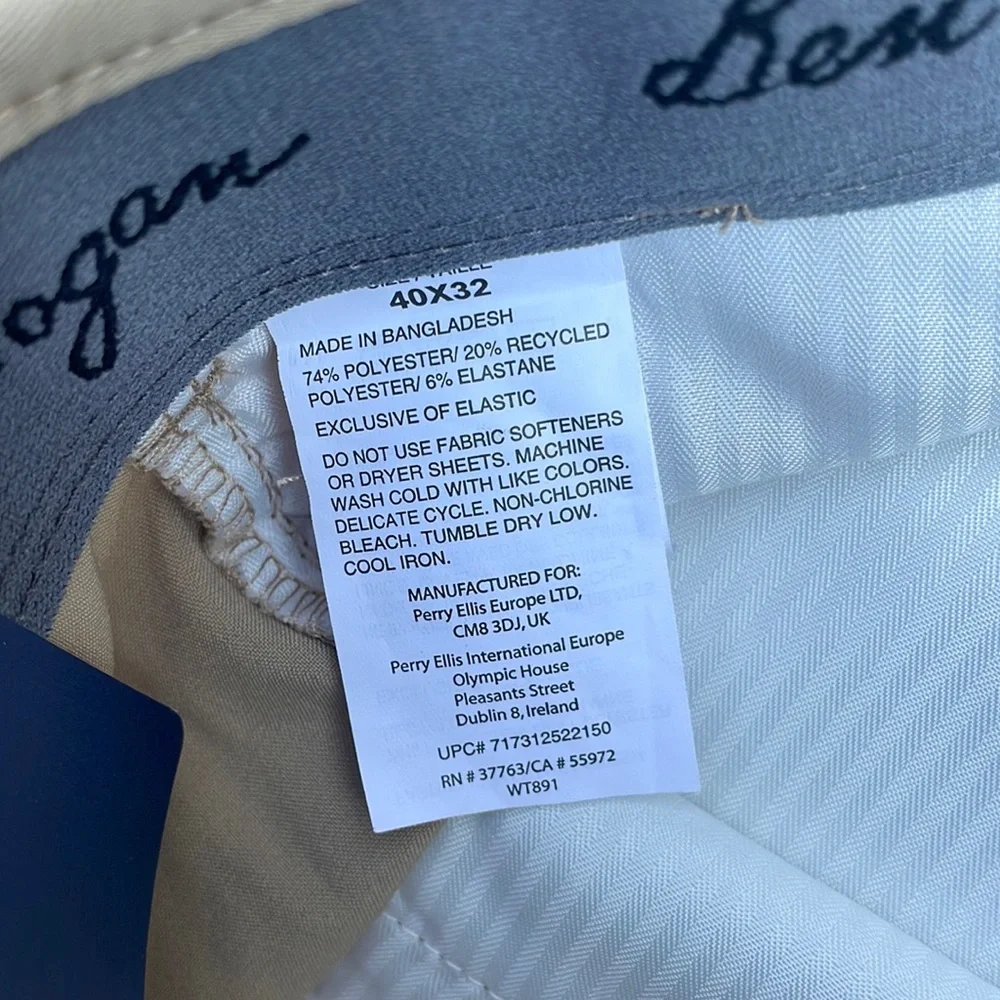 NWT Ben Hogan Performance Men's Stretch Flat Front Active Flex Pant - Picture 8 of 8